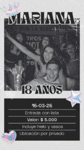 Negro Holográfico Grunge Fiesta de 18 Años Tu Story